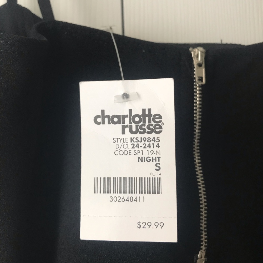 🥂Black Charlotte Russe Jumpsuit🥂 - Picture 2 of 4